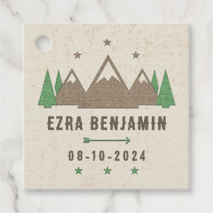Tent Canvas Camping Bar Mitzvah Personalized Favour Tags