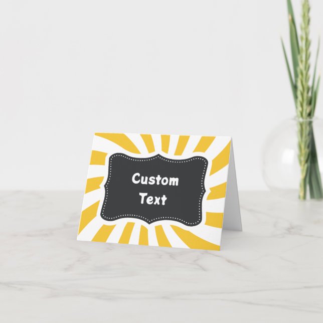 Tent Cards - Foldable Buffet Cards - Food Station (Front)