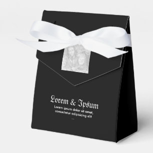 Tent Favour Box Simple Fit Template Black