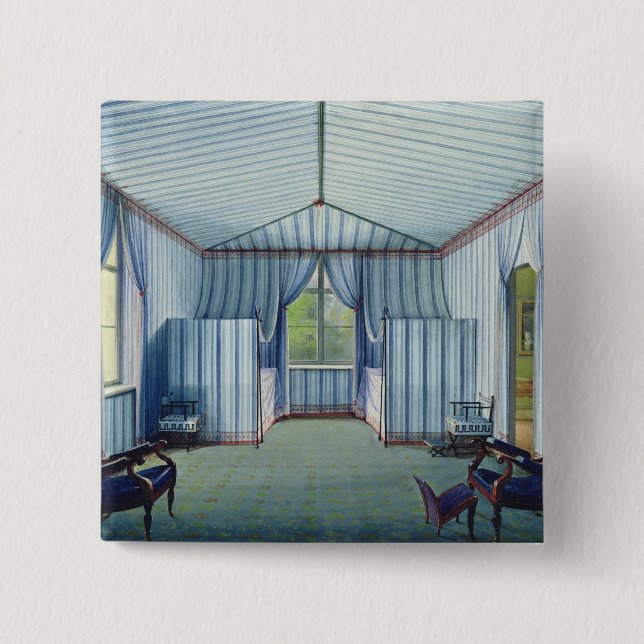 Tent Room, after 1830 2 Inch Square Button (Front)