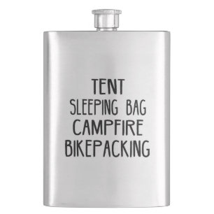 Tent Sleeping Bag Campfire Bikepacking Hip Flask
