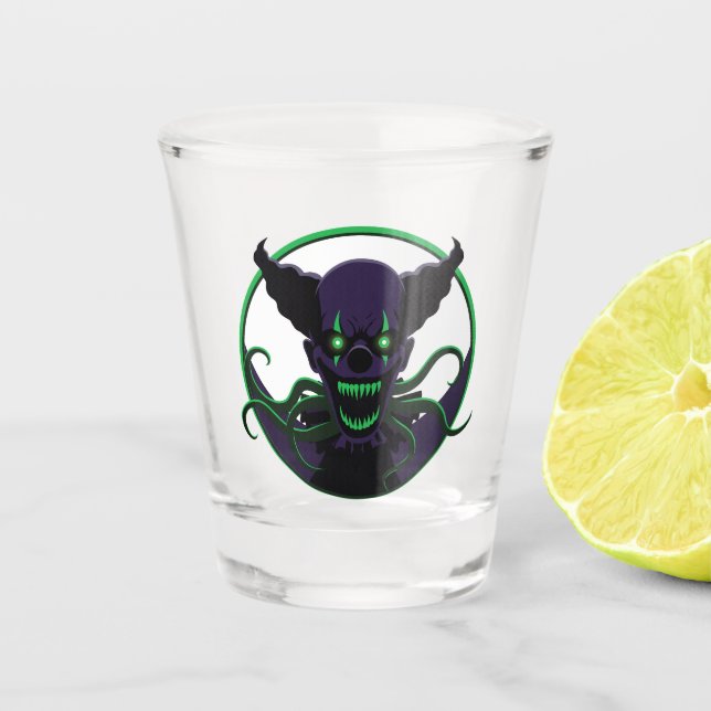 Tentacle Clown Shot Glass (Front)