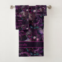 Tentacle Gothique Rose Foncé Avec Serviette De Bai
