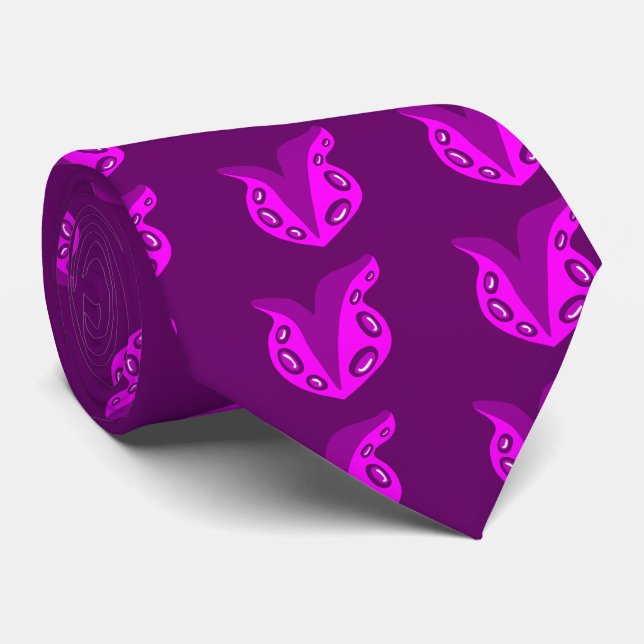 Tentacle Heart Tie (Rolled)