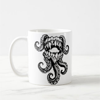 Tentacle Monster Mouth – Dark Sea Creature Coffee Mug