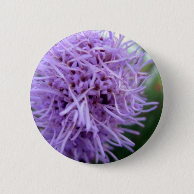Tentacle Spider Violet Flower 2 Inch Round Button (Front)