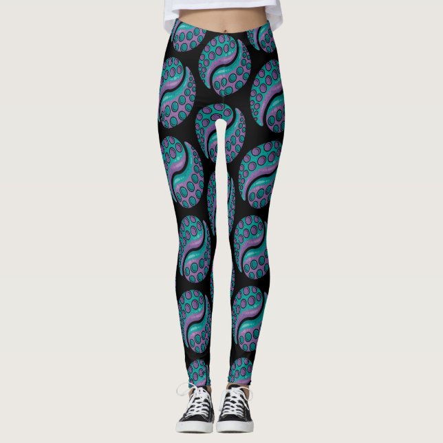 Tentacle Yin Yang Leggings (Front)