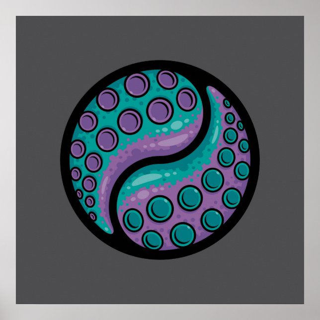 Tentacle Yin Yang Poster (Front)