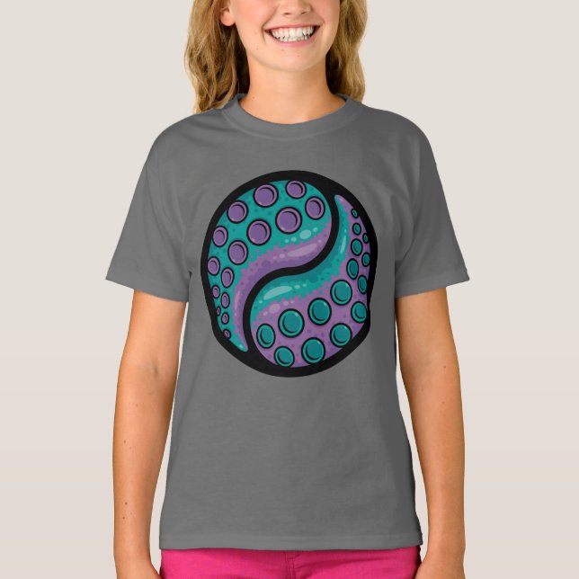 Tentacle Yin Yang T-Shirt (Front)