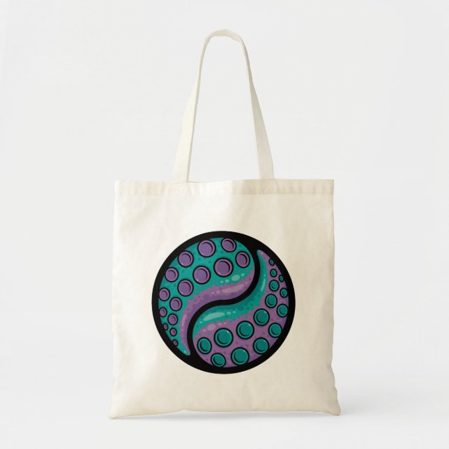 Tentacle Yin Yang Tote Bag (Front)