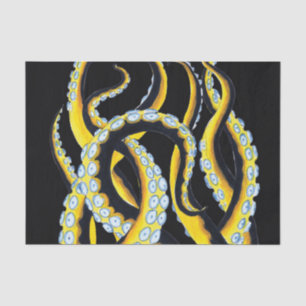 Tentacles Dark Ink Tissue Paper