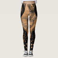 Tentacles faded orange in the Sea Leggings