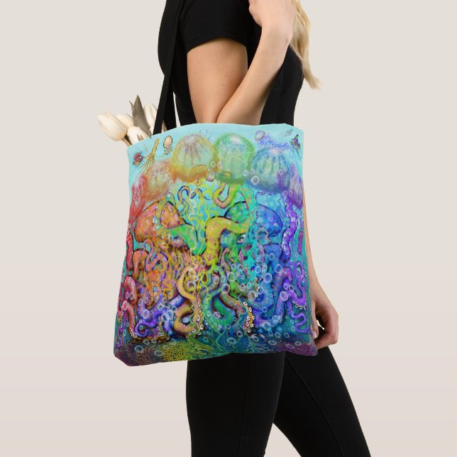 Tentacles Tote Bag (Close Up)