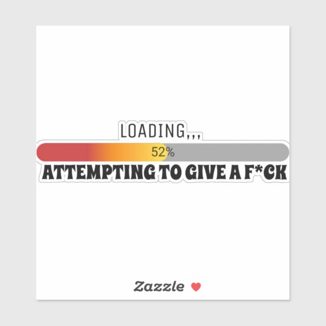 Tentative de donner un,,, Sticker (Feuille)