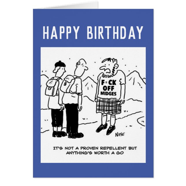 Tentative du Scotsman de repousser les moucherons (Devant)