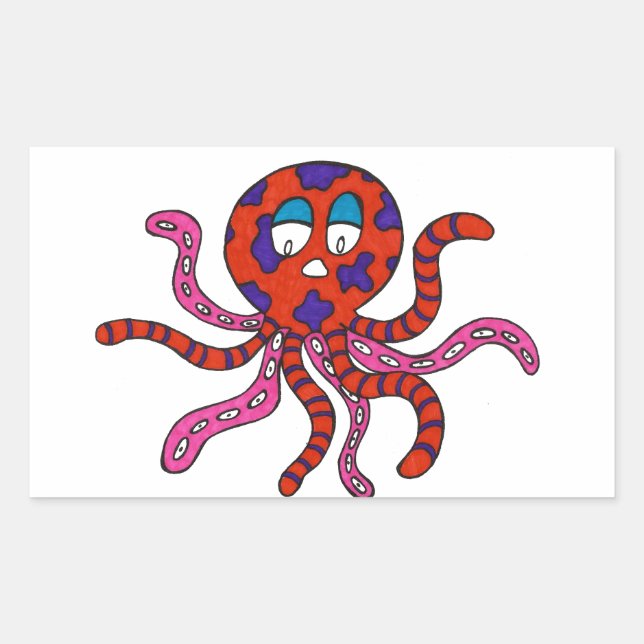 Tentative Octopus Sticker (Front)