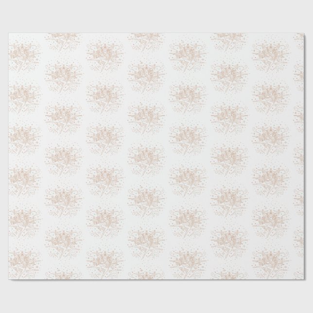 Tenth Day of Christmas Gift Wrapping Paper (Flat)