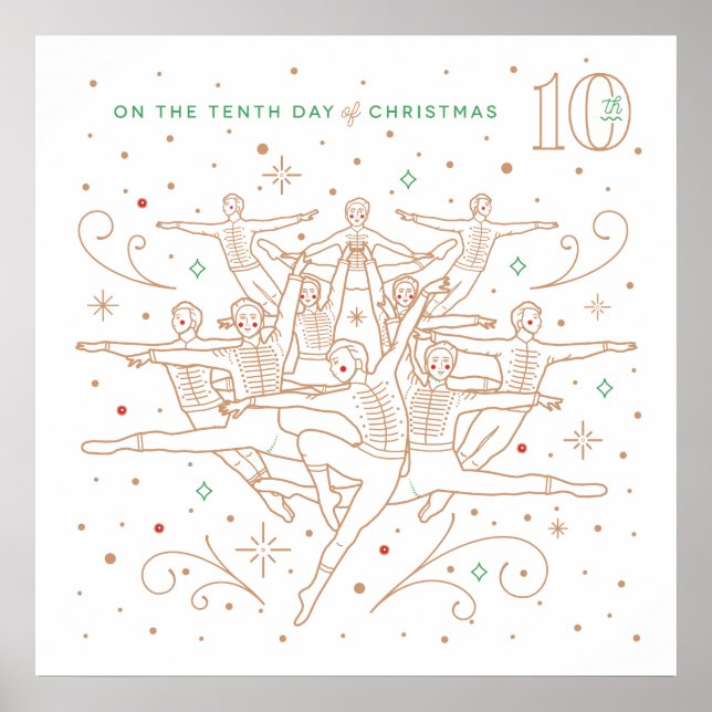 Tenth Day of Christmas Poster 24x24 (Front)