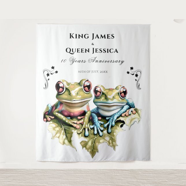 Tenture 10 ans de mariage Anniversaire de mariage Jardin F (Devant)