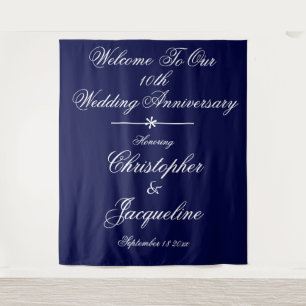Tenture 10e Anniversaire de Mariage Toile de Fond de Photo