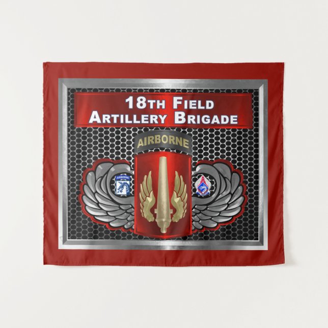 Tenture 18e brigade d'artillerie de campagne - XVIII Airbo (Devant (Horizontal))