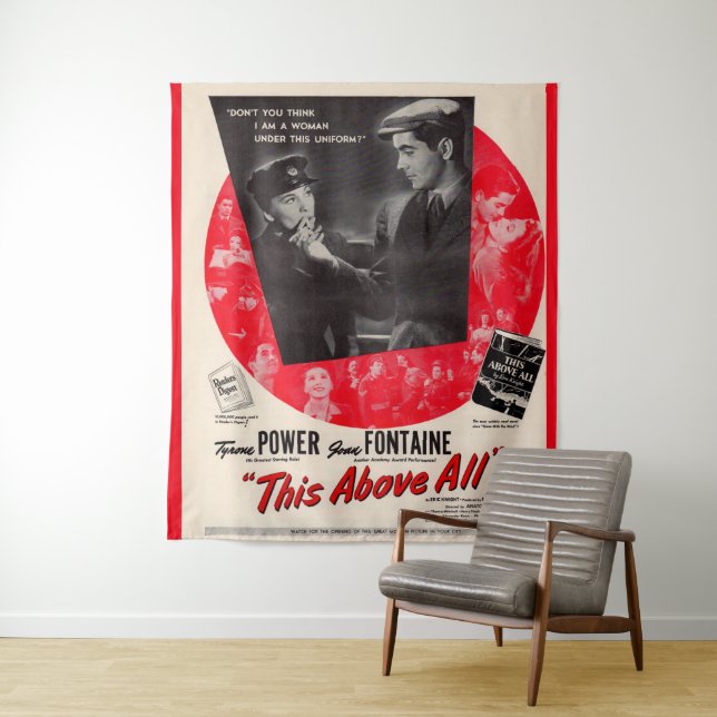 Tenture 1942 This Above All movie poster (En situation)