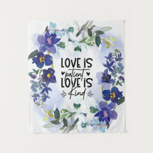 Tenture 1 Corinthiens 13:4 L'amour est patient Bible Verse