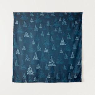 Tenture 2d illustration. Abstract snowflakes. Holy Christm