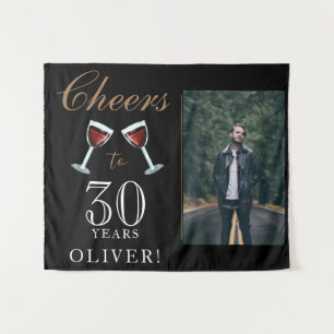 Tenture 30 ans Vin rouge 30e anniversaire Photo