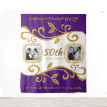 50e anniversaire de Mariage de vos photos Gold vio