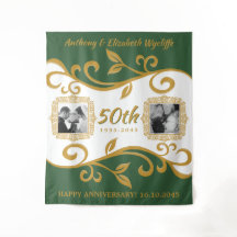 50e anniversaire de mariage Vos photos Vert Or