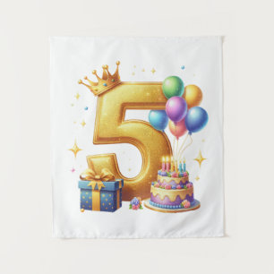 Tenture 5ème anniversaire en or