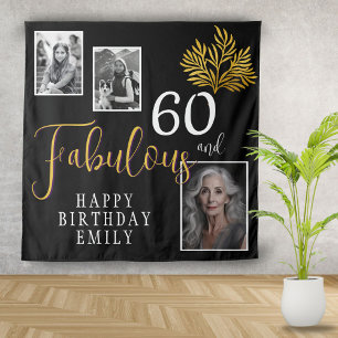 Tenture 60 et Fabulous Gold Foliage 3 Photo Anniversaire
