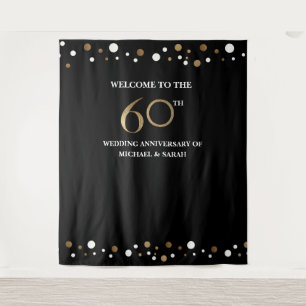 Tenture 60e anniversaire du MARIAGE Photo en toile de fond