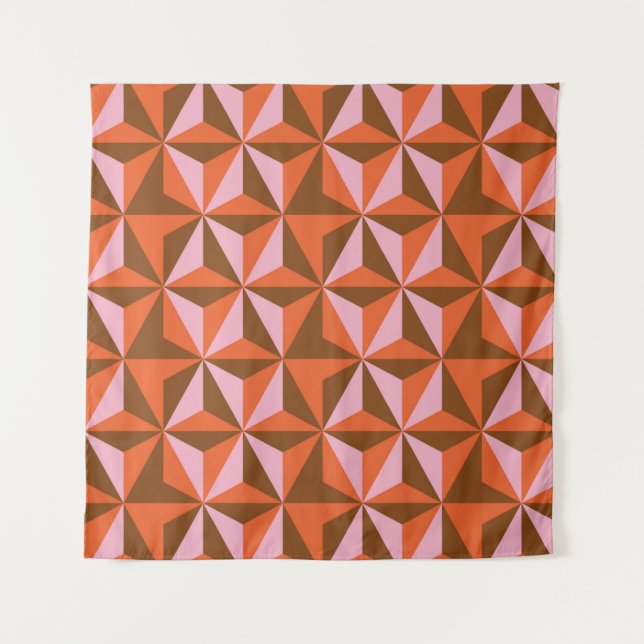 Tenture 70s retro vintage pattern background (Devant)