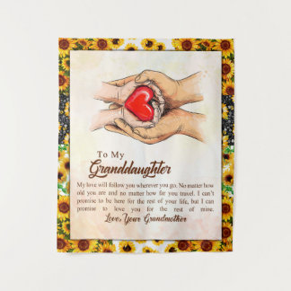 Tenture À Mon Cadeau De Fleur De Soleil Grandma