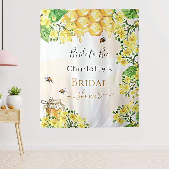 Tenture Abee Fête des mariées mariée aux fleurs jaunes (Créateur téléchargé)