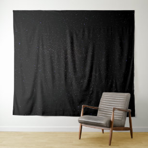 Tenture Abîme étoilé noir // Long ciel nocturne d'expositi
