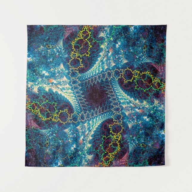 Tenture Abstract fractal background - computer-generated i (Devant)