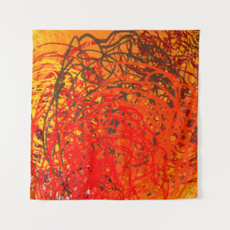 Tenture Abstract painting on canvas. Hand made art. Colorf