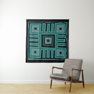 Tenture abstrait afrique papier motif moderne
