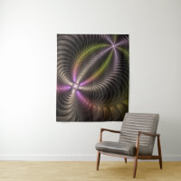 Abstrait brillant Trippy coloré 3D Fractal Art