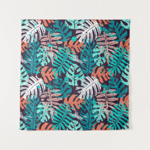 Tenture Abstrait  feuille tropical motif. Créatif