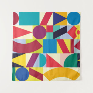 Tenture Abstrait géométrique : Vintage Motif sans fil.