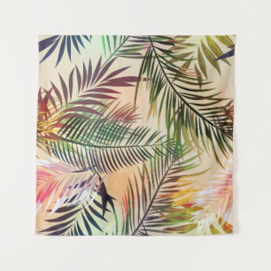 Tenture Abstrait plante tropical motif. Illustration vinta
