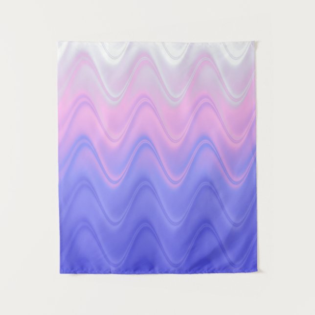 Tenture Abstrait rose vif et violet (Devant)