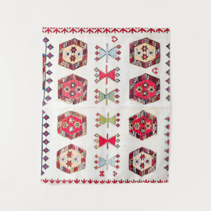 Tenture Accent coloré Motif aztèque