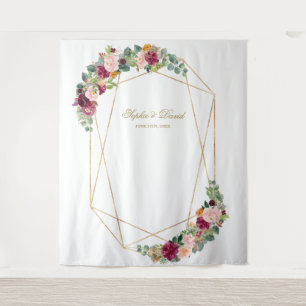 Tenture Accessoire de luxe en eucalyptus safran floral or