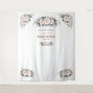 Tenture Accessoire de mariage rose gold avec blush floral 
