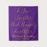 Accueil Mariage Personnalisé Contexte Purple Gold